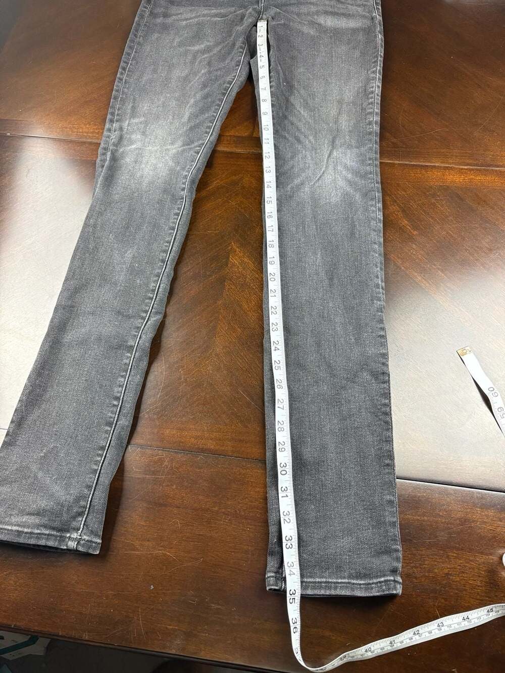 American Eagle Next Level Flex Men Jeans 30x30 Gray Black Slim Straight Stretch - Picture 2 of 8